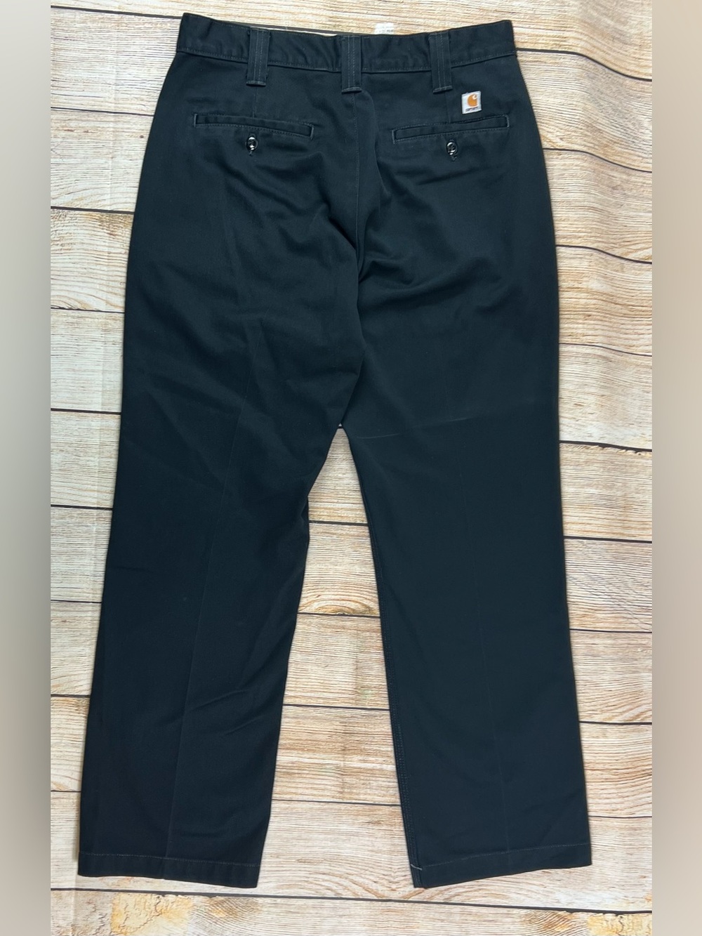 Mens Carhartt Black Twill Workwear Pants Straight B290 BLK  Size 32x30